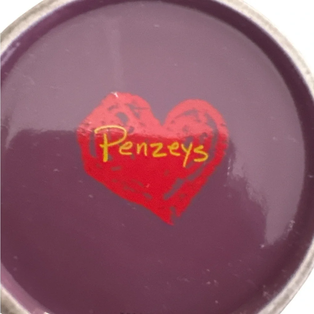 Penzeys Purple ‘Heal The World Cook Dinner Tonight’ Coffee Mug VTG